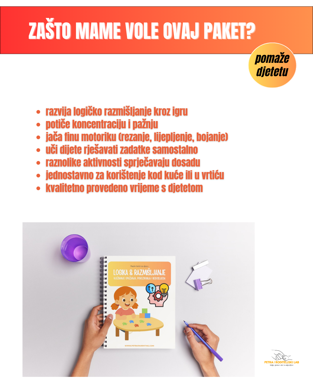 Montessori logika i razmišljanje 3-6 god