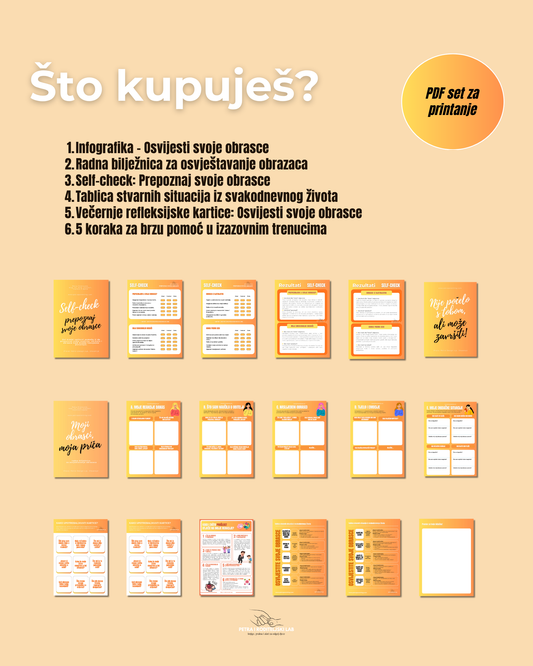 PDF set za svejsno majčinstvo - osvijesti svoje obrasce iz prošlosti - korakci za pomoć