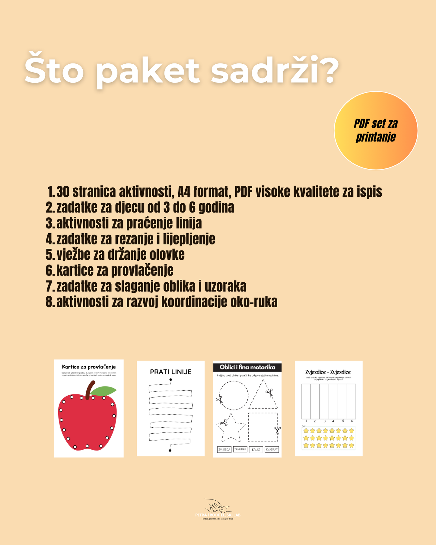 Montessori Fina motorika 3-6 god