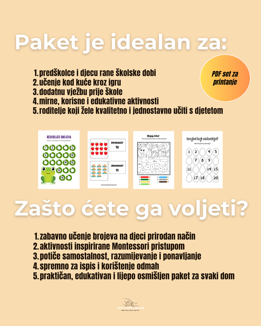 Montessori BROJEVI (3-7 god)