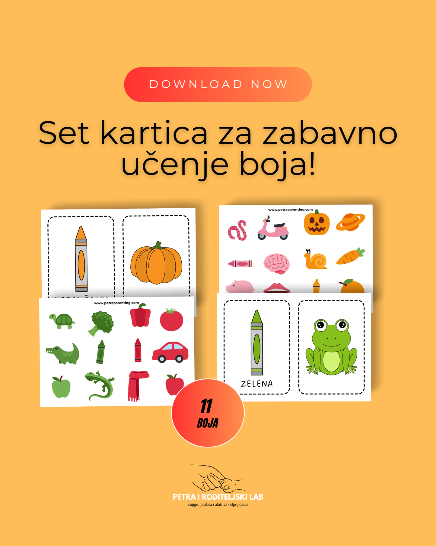 Montessori set za učenje BOJA