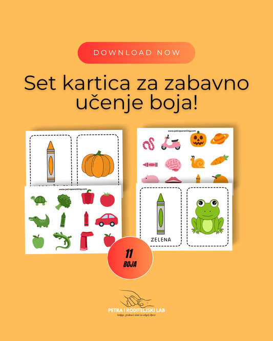 Montessori set za učenje BOJA